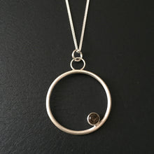 Load image into Gallery viewer, Smoky Quartz Kissing Circles Pendant