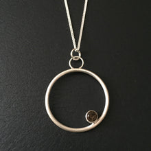 Load image into Gallery viewer, Smoky Quartz Kissing Circles Pendant
