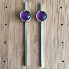 Load image into Gallery viewer, Secant Amethyst Drop Studs