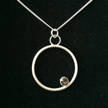 Load image into Gallery viewer, Smoky Quartz Kissing Circles Pendant