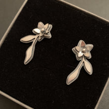 Load image into Gallery viewer, Trailing Gardenia Studs displayed in branded box
