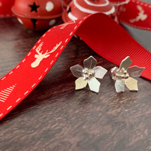 Load image into Gallery viewer, Poinsettia Studs