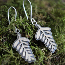 Load image into Gallery viewer, Forest Fern Drop Earrings