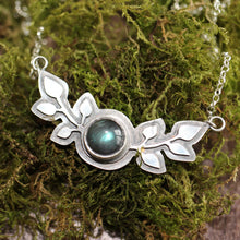 Load image into Gallery viewer, Labradorite Laurel Pendant 7