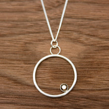 Load image into Gallery viewer, Smoky Quartz Kissing Circles Pendant