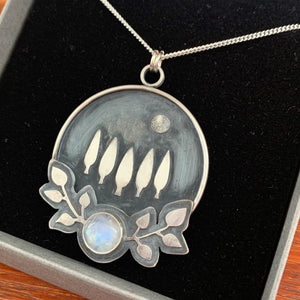 In the Glimpse of the Moonlight Pendant displayed in branded box